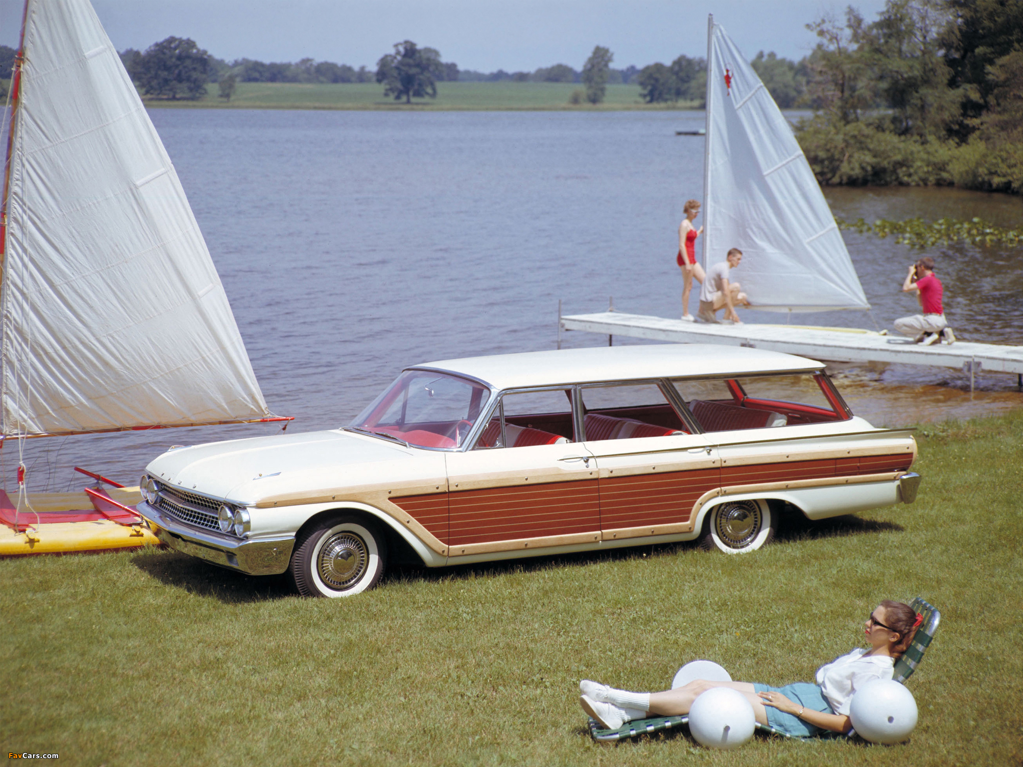 Ford Galaxie Country Squire (68) 1961 wallpapers (2048 x 1536)
