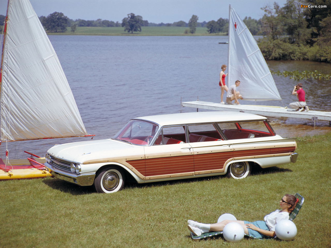 Ford Galaxie Country Squire (68) 1961 wallpapers (1280 x 960)
