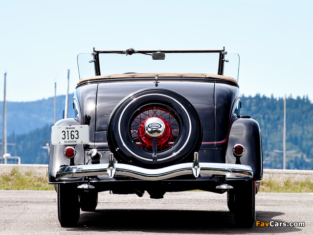 Ford V8 Deluxe Roadster (40-710) 1934 pictures (640 x 480)
