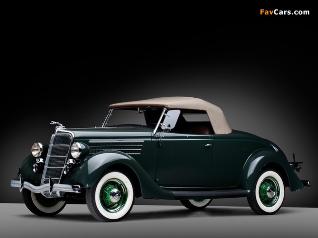 Ford V8 Deluxe Roadster (48-710) 1935 pictures (640 x 480)