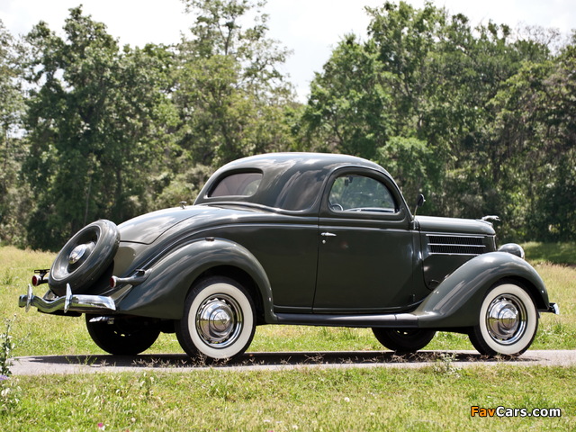 Ford V8 Deluxe 3-window Coupe (68-720) 1936 photos (640 x 480)