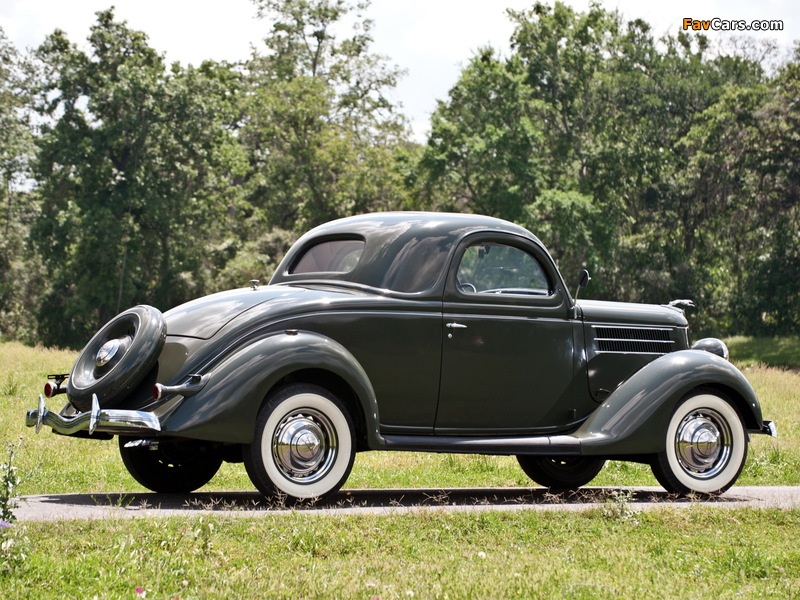 Ford V8 Deluxe 3-window Coupe (68-720) 1936 photos (800 x 600)