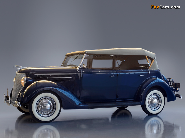 Ford V8 Deluxe Phaeton (68-750) 1936 photos (640 x 480)