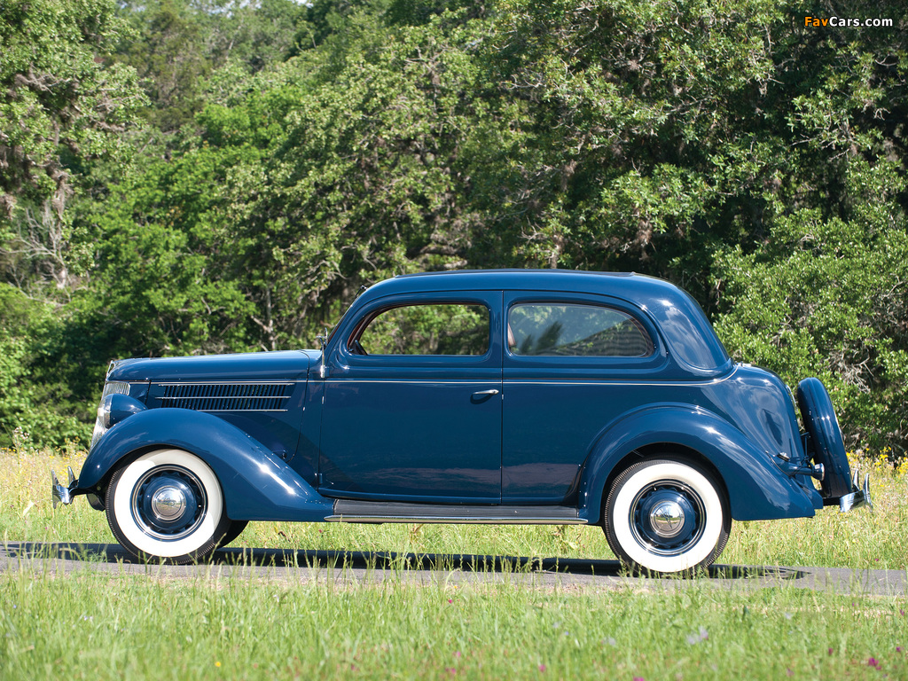 Ford V8 Deluxe Tudor Touring Sedan 1936 wallpapers (1024 x 768)