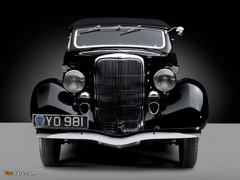 Ford V8 Deluxe Convertible Sedan by Gläser 1936 wallpapers (800 x 600)