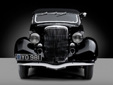 Ford V8 Deluxe Convertible Sedan by Gläser 1936 wallpapers