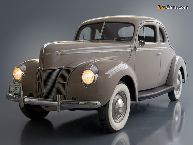 Ford V8 Deluxe 5-window Coupe (01A-77B) 1940 images (640 x 480)