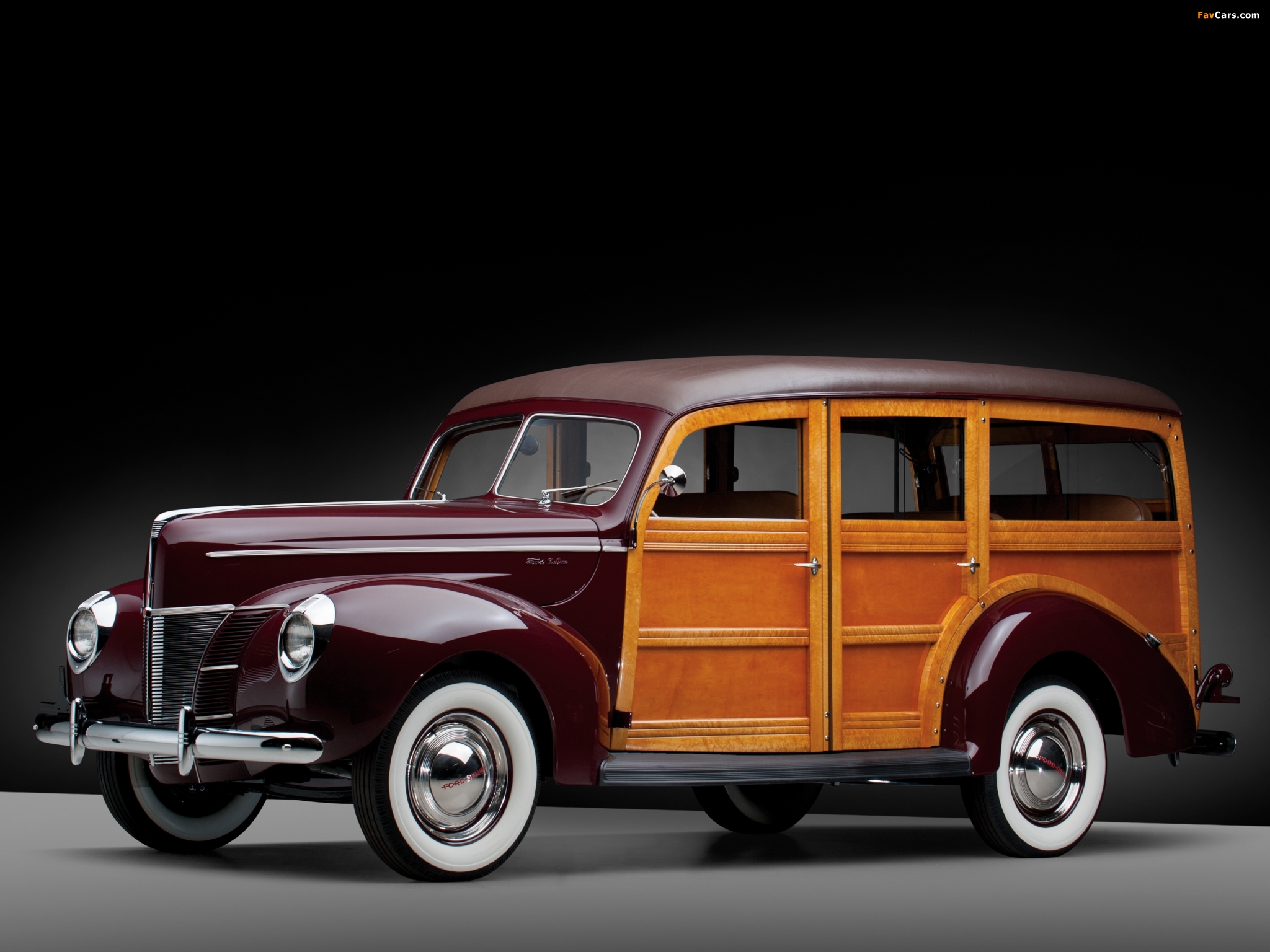 Ford V8 Deluxe Station Wagon (01A-79B) 1940 pictures (2048 x 1536)