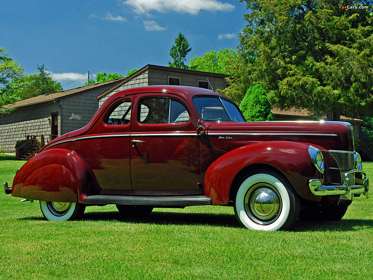 Ford V8 Deluxe 5-window Coupe (01A-77B) 1940 pictures (1280 x 960)