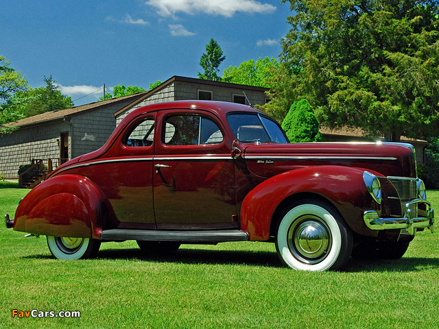 Ford V8 Deluxe 5-window Coupe (01A-77B) 1940 pictures (640 x 480)