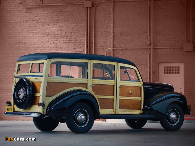 Ford V8 Deluxe Station Wagon (01A-79B) 1940 wallpapers (640 x 480)