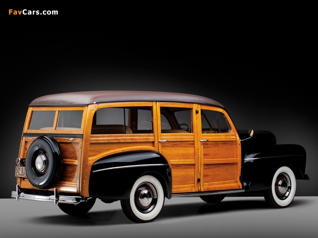 Ford V8 Super Deluxe Station Wagon (21A-79B) 1942 pictures (640 x 480)
