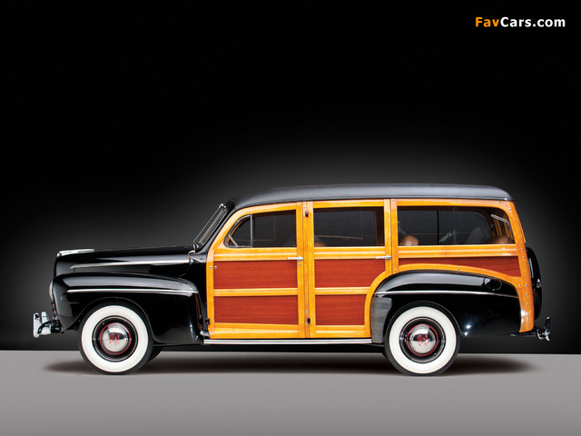 Ford V8 Super Deluxe Station Wagon (79B) 1946 pictures (640 x 480)