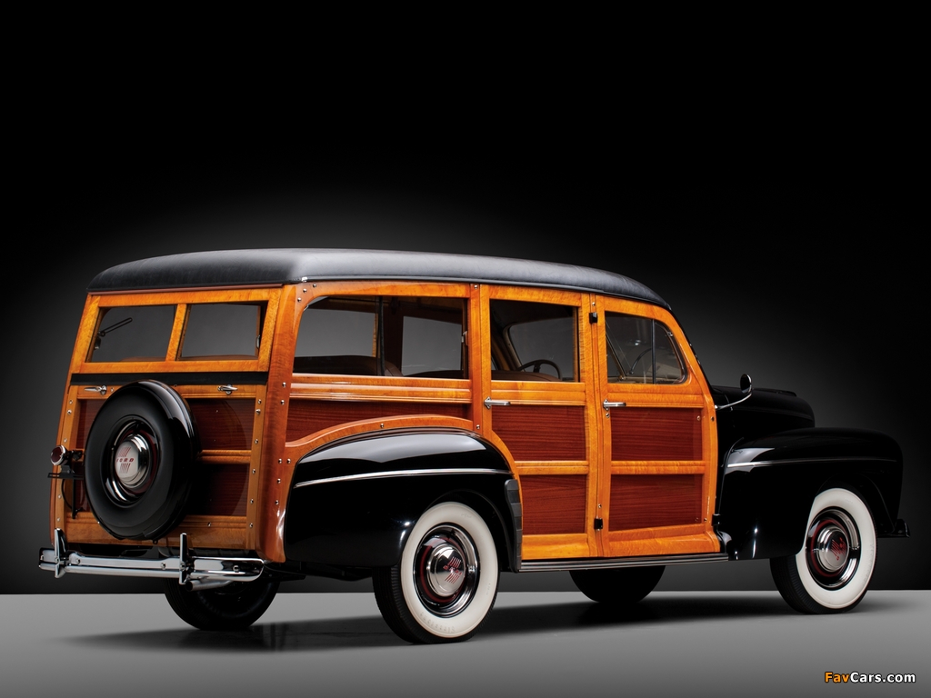 Ford V8 Super Deluxe Station Wagon (79B) 1946 wallpapers (1024 x 768)