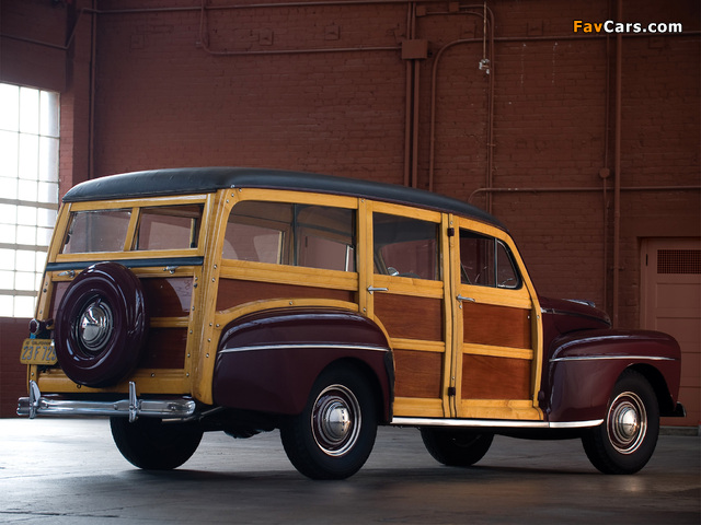Ford V8 Super Deluxe Station Wagon (89A-79B) 1948 images (640 x 480)