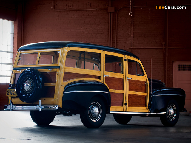 Ford V8 Super Deluxe Station Wagon (89A-79B) 1948 photos (640 x 480)
