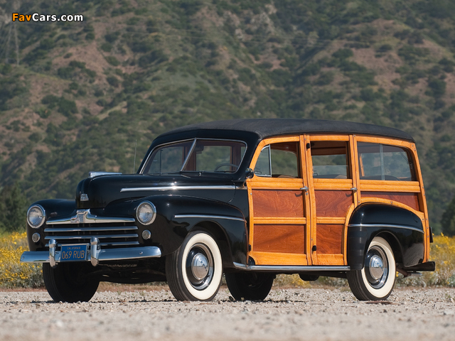 Ford V8 Super Deluxe Station Wagon (89A-79B) 1948 photos (640 x 480)
