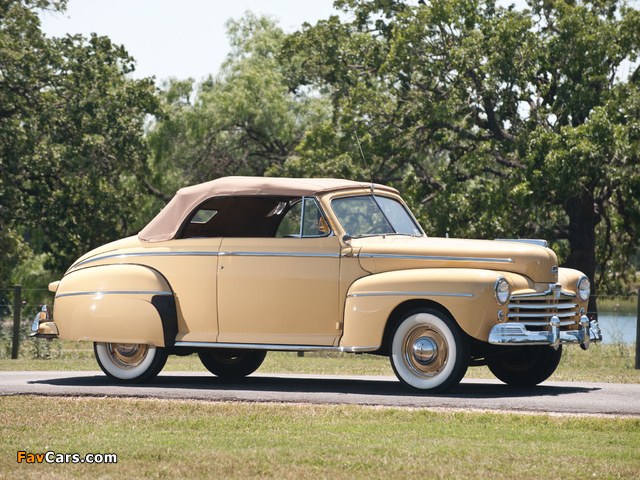 Ford Super Deluxe Convertible Coupe 1948 pictures (640 x 480)