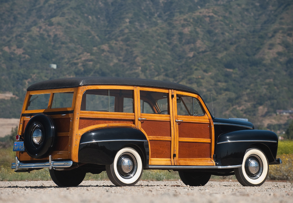 Ford V8 Super Deluxe Station Wagon (89A-79B) 1948 wallpapers