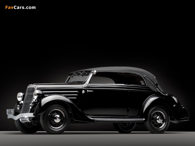 Images of Ford V8 Deluxe Convertible Sedan by Gläser 1936 (640 x 480)