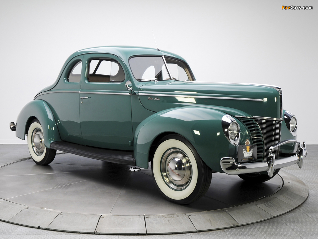 Images of Ford V8 Deluxe 5-window Coupe (01A-77B) 1940 (1024 x 768)