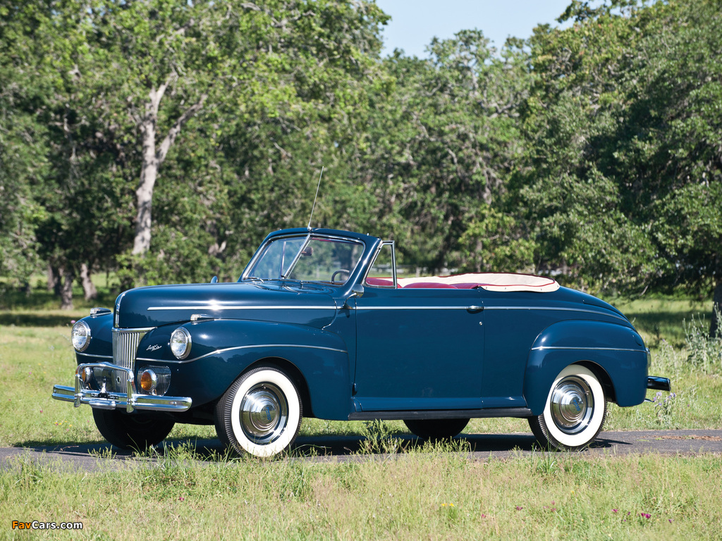 Images of Ford V8 Super Deluxe Convertible Coupe (11A-76) 1941 (1024 x 768)