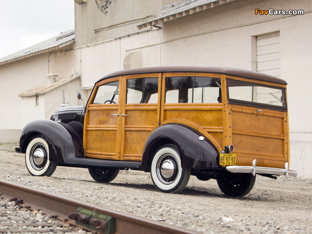 Photos of Ford V8 Deluxe Station Wagon (81A-790) 1938 (640 x 480)