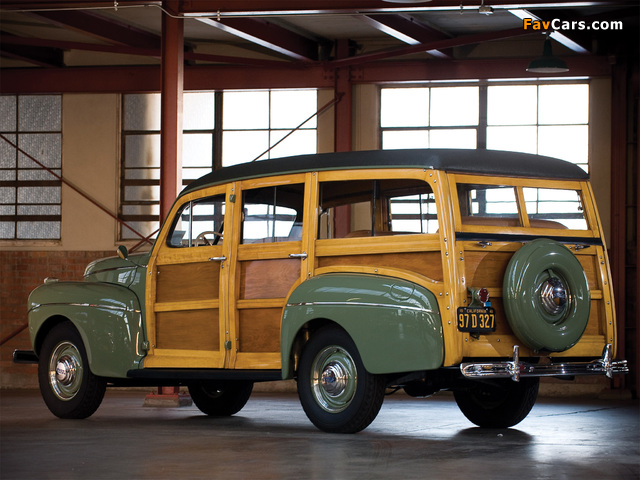 Photos of Ford V8 Super Deluxe Station Wagon (11A-79B) 1941 (640 x 480)