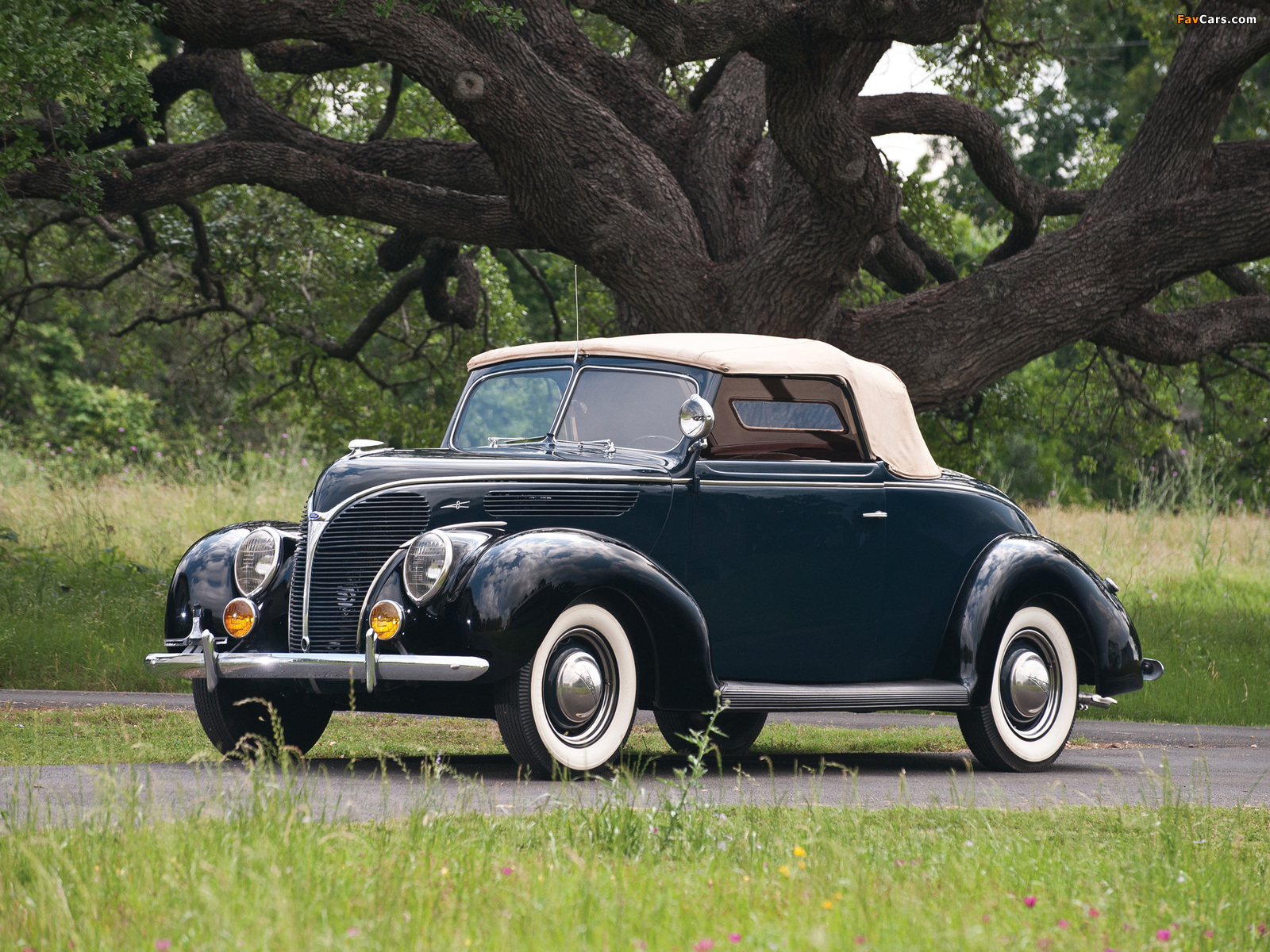 Pictures of Ford V8 Deluxe Convertible Coupe 1938 (1600 x 1200)