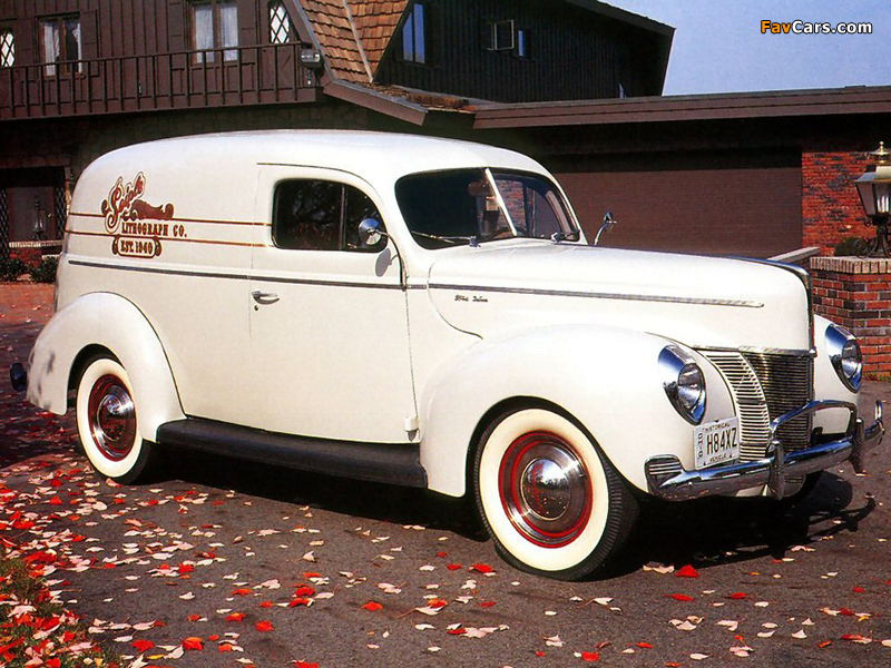 Pictures of Ford V8 Deluxe Sedan Delivery (01A-78) 1940 (800 x 600)