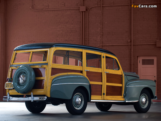Pictures of Ford V8 Super Deluxe Station Wagon (89A-79B) 1948 (640 x 480)