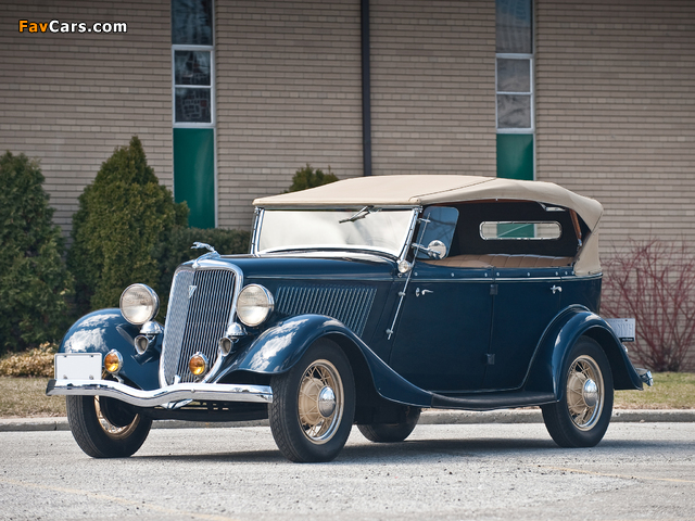 Ford V8 Deluxe Phaeton (40-750) 1934 wallpapers (640 x 480)