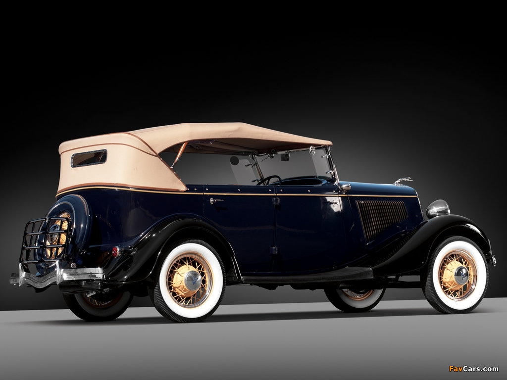 Ford V8 Deluxe Phaeton (40-750) 1934 wallpapers (1024 x 768)
