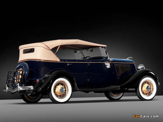 Ford V8 Deluxe Phaeton (40-750) 1934 wallpapers (640 x 480)