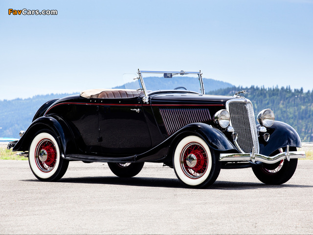 Ford V8 Deluxe Roadster (40-710) 1934 wallpapers (640 x 480)