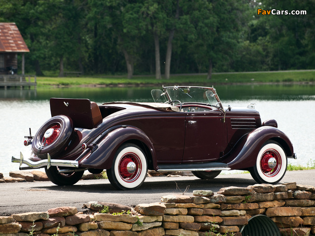 Ford V8 Deluxe Roadster (48-710) 1935 wallpapers (640 x 480)