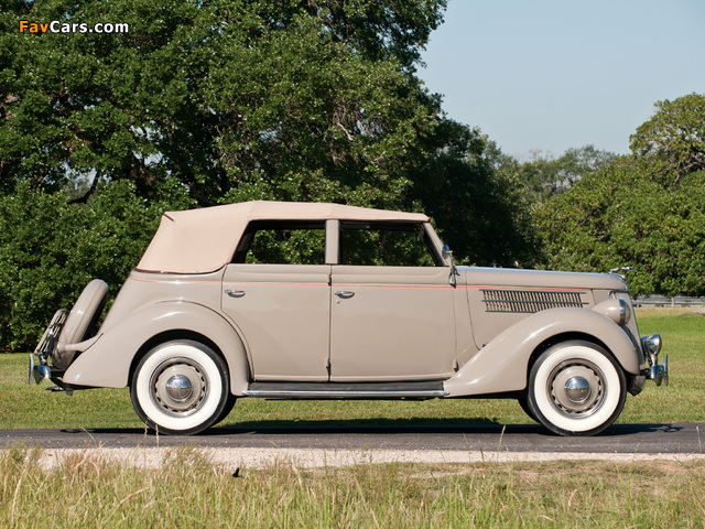 Ford V8 Deluxe Convertible Sedan (68-740) 1936 wallpapers (640 x 480)