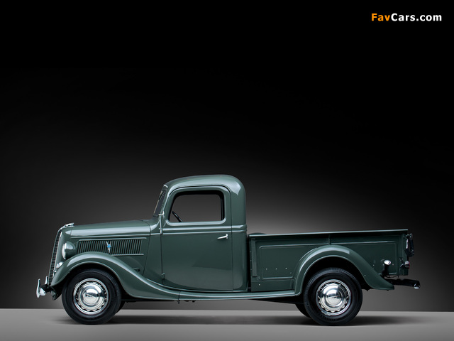 Ford V8 Deluxe Pickup (77-830) 1937 wallpapers (640 x 480)