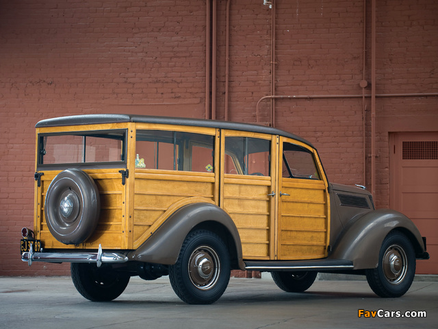 Ford V8 Deluxe Station Wagon 1937 wallpapers (640 x 480)