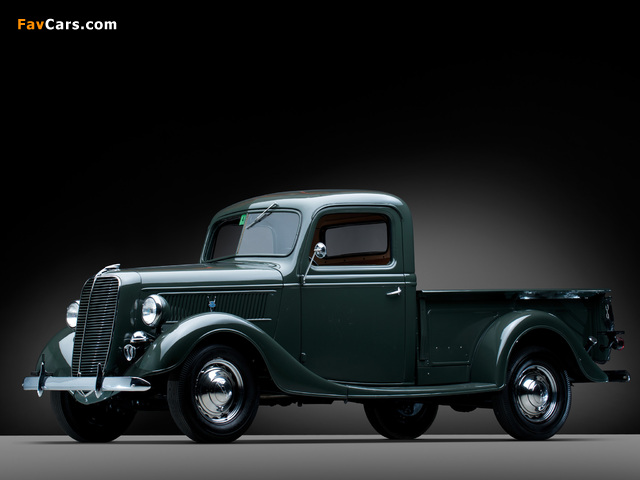 Ford V8 Deluxe Pickup (77-830) 1937 wallpapers (640 x 480)