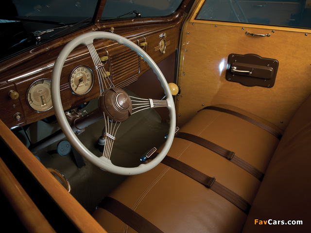 Ford V8 Deluxe Station Wagon (91A-79) 1939 wallpapers (640 x 480)