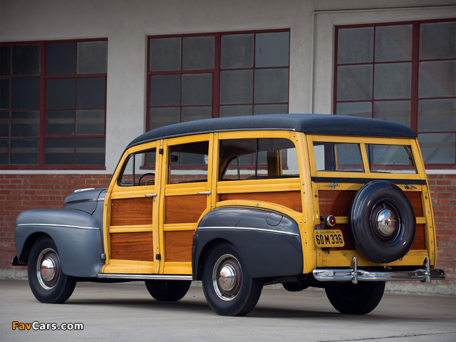 Ford V8 Super Deluxe Station Wagon (79B) 1947 wallpapers (640 x 480)