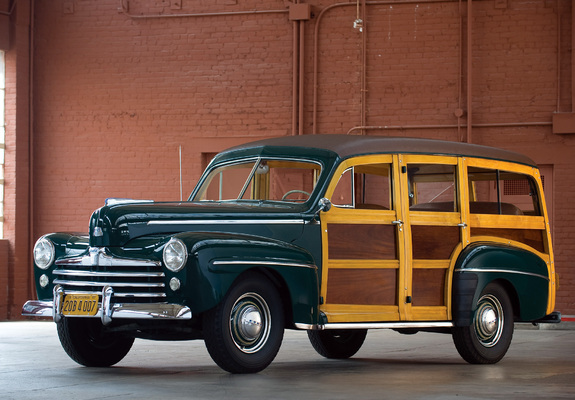 Ford V8 Super Deluxe Station Wagon (79B) 1947 wallpapers