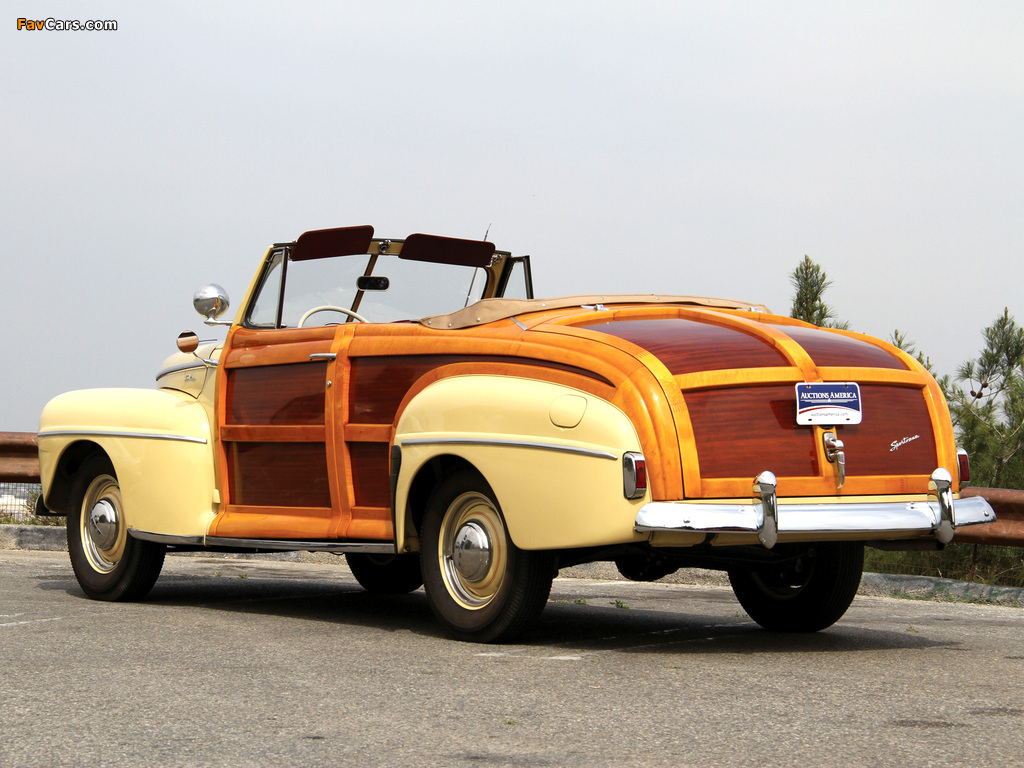 Ford Super Deluxe Sportsman Convertible 1947–48 wallpapers (1024 x 768)