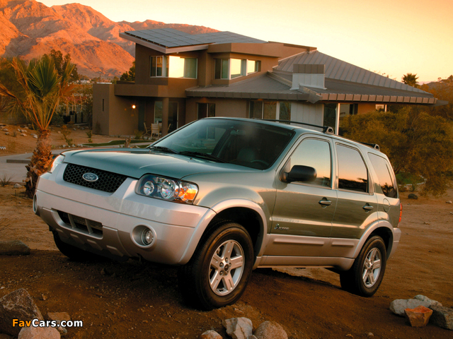 Ford Escape Hybrid 2004–07 images (640 x 480)