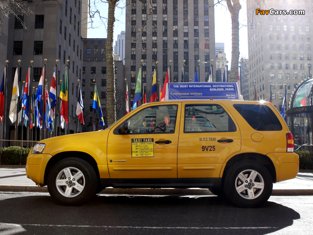 Ford Escape Hybrid Taxi 2005–07 photos (640 x 480)