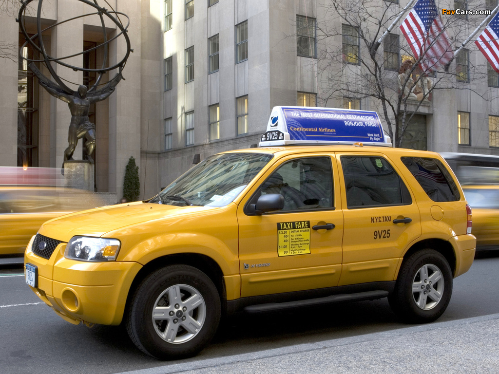 Photos of Ford Escape Hybrid Taxi 2005–07 (1024 x 768)