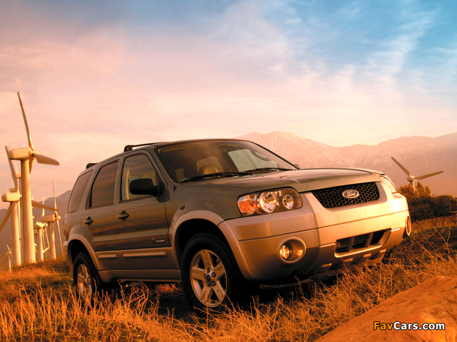 Ford Escape Hybrid 2004–07 wallpapers (640 x 480)