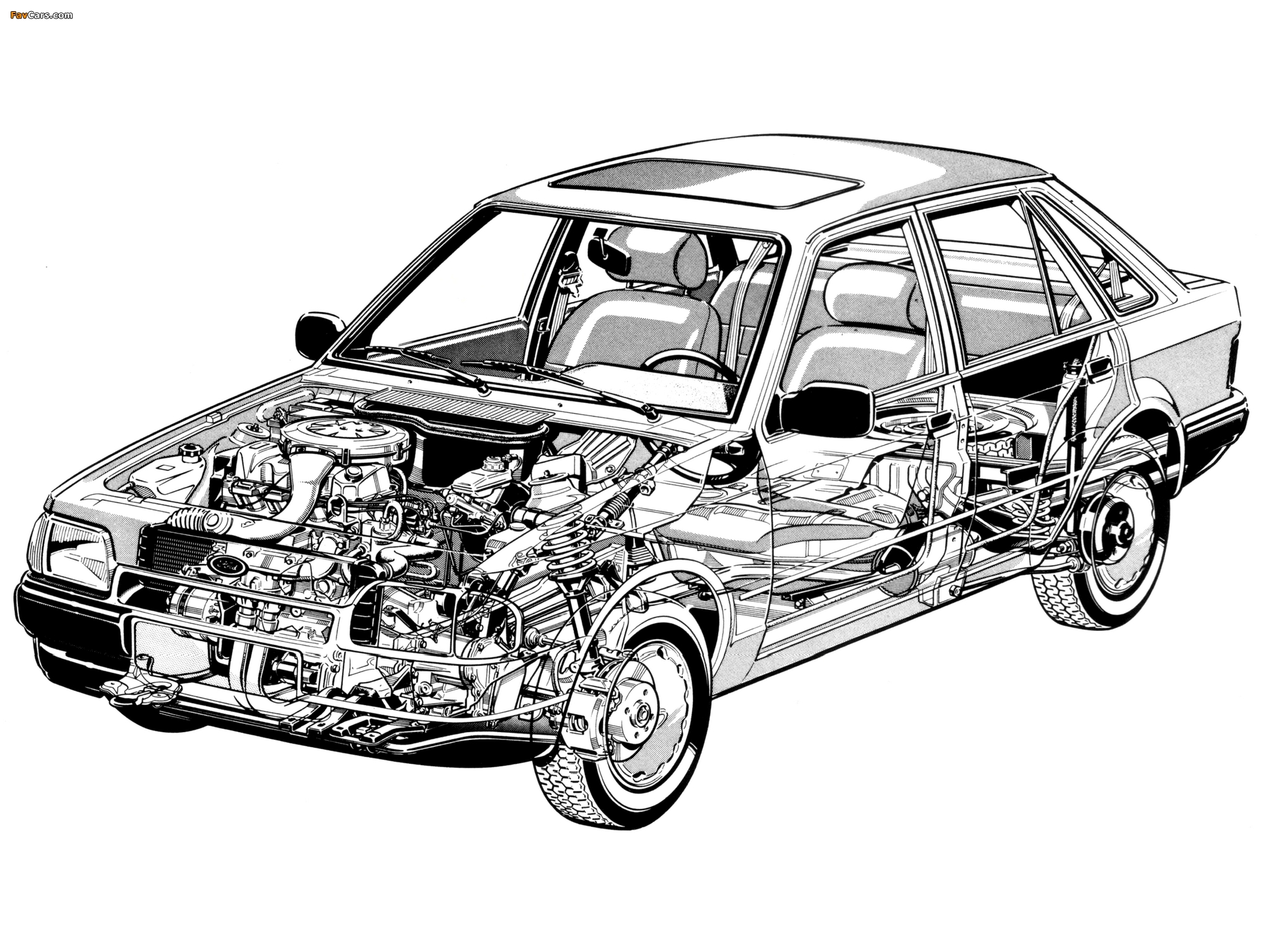 Ford Escort 5-door Hatchback 1986–90 pictures (2048 x 1536)