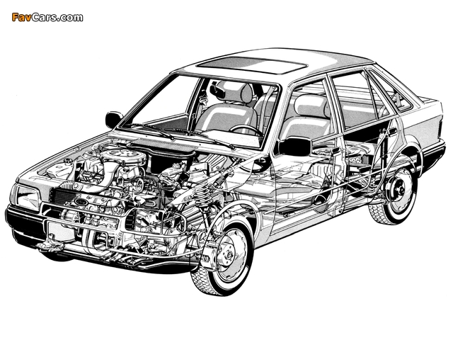 Ford Escort 5-door Hatchback 1986–90 pictures (640 x 480)